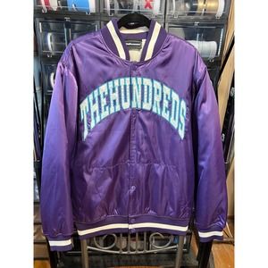 The Hundreds Bomber Jacket Purple Long Sleeve Mens X Large